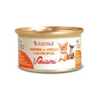 Unipro Viziami Cibo Umido Anatra Vitello E Propoli Per Cani Taglia Piccolissima Barattolo 85g