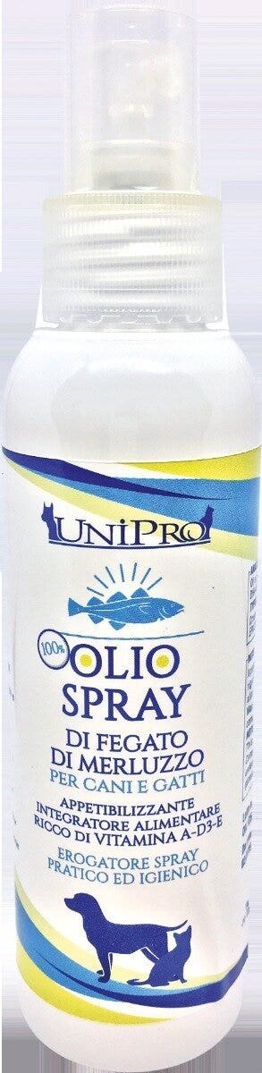 Unipro 100 % Huile de morue pour chiens/chats 125 ml