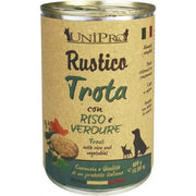 Unipro Rustico Nourriture humide à la truite, au riz et aux légumes pour chiens, pot de 400 g