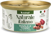 Unipro Naturale Italiano Cibo Umido Maiale E Tonno Per Gatti Adulti Scatoletta 85g