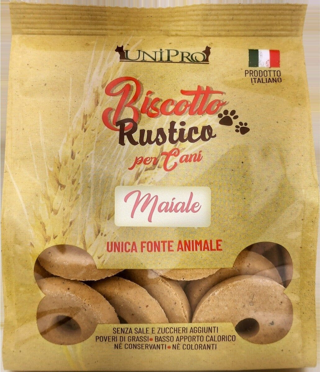 Unipro Biscuit rustique au porc, aliment complémentaire pour chiens, 300 g