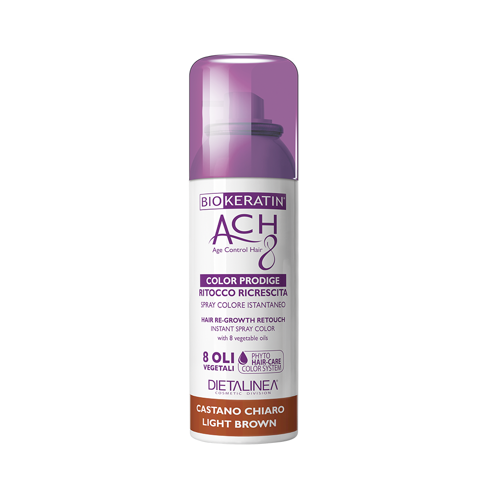 Biokeratin Ach8 Ritocco Ricrescita Spray Castano Chiaro 75ml