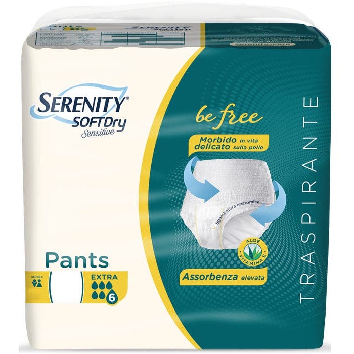Serenity Soft Dry Sensitive Pants Extra Taille M 14 pièces
