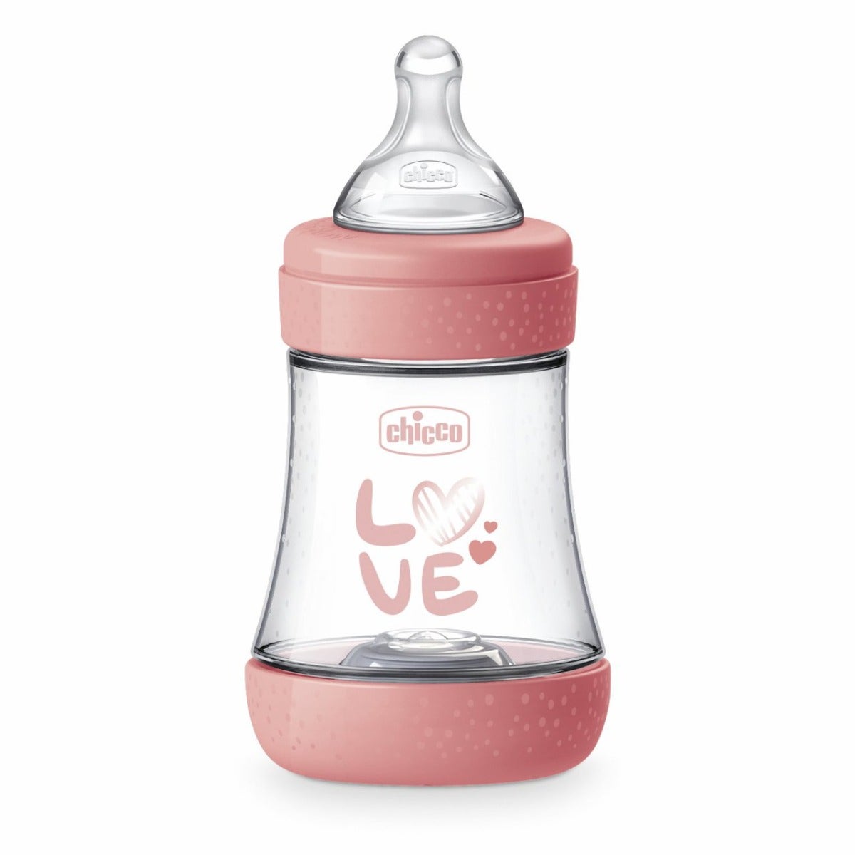 Chicco Biberon pour nouveau-né Perfect 5 Biberon rose à débit lent 150 ml 0 mois+