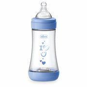 Chicco Biberon pour nouveau-né Perfect 5 Biberon bleu clair débit moyen 240 ml 2 mois+