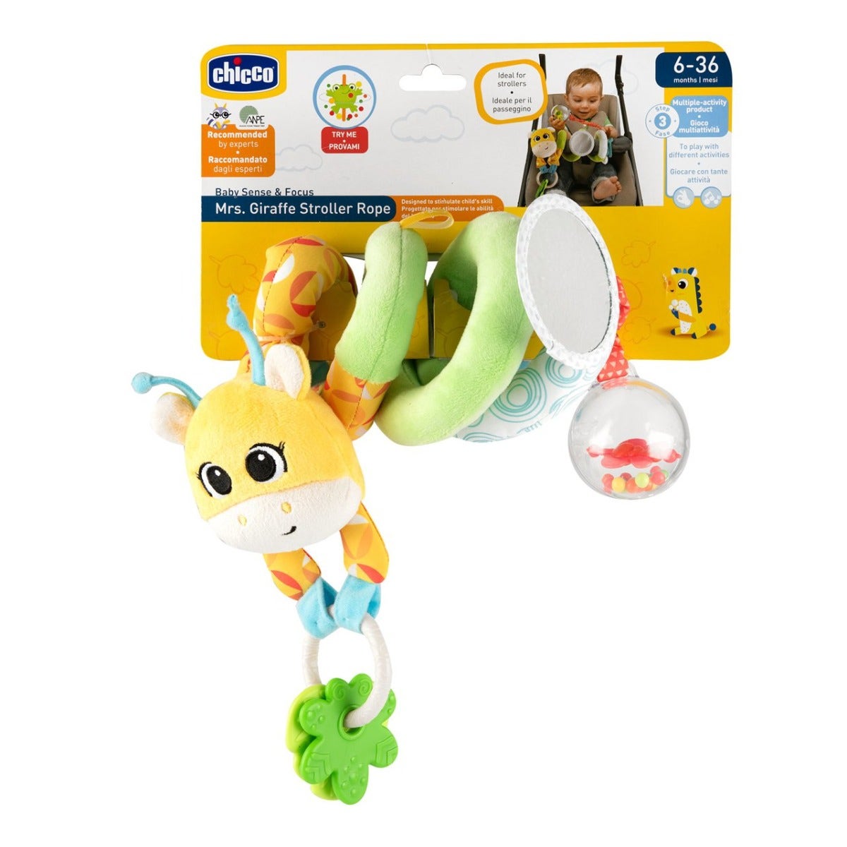 Chicco Jeu de promenade « Mme Girafe » 6 mois+