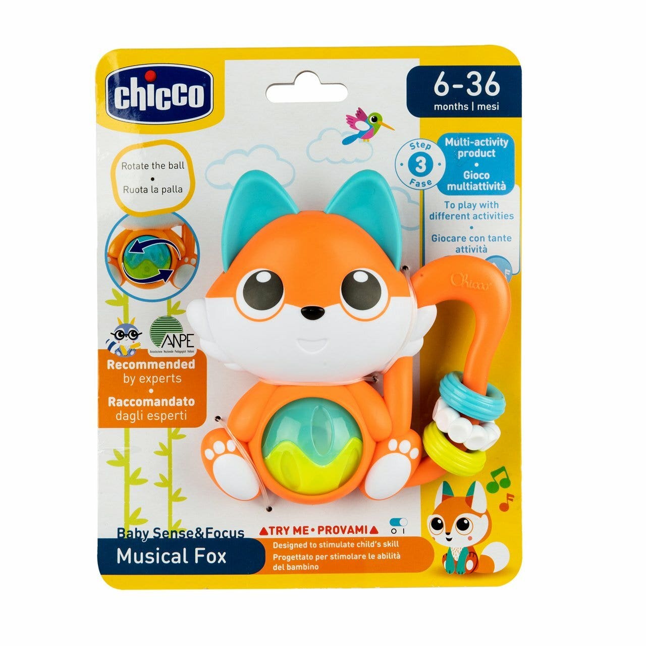 Chicco Jouet électronique Trillino Renard 6-36 mois