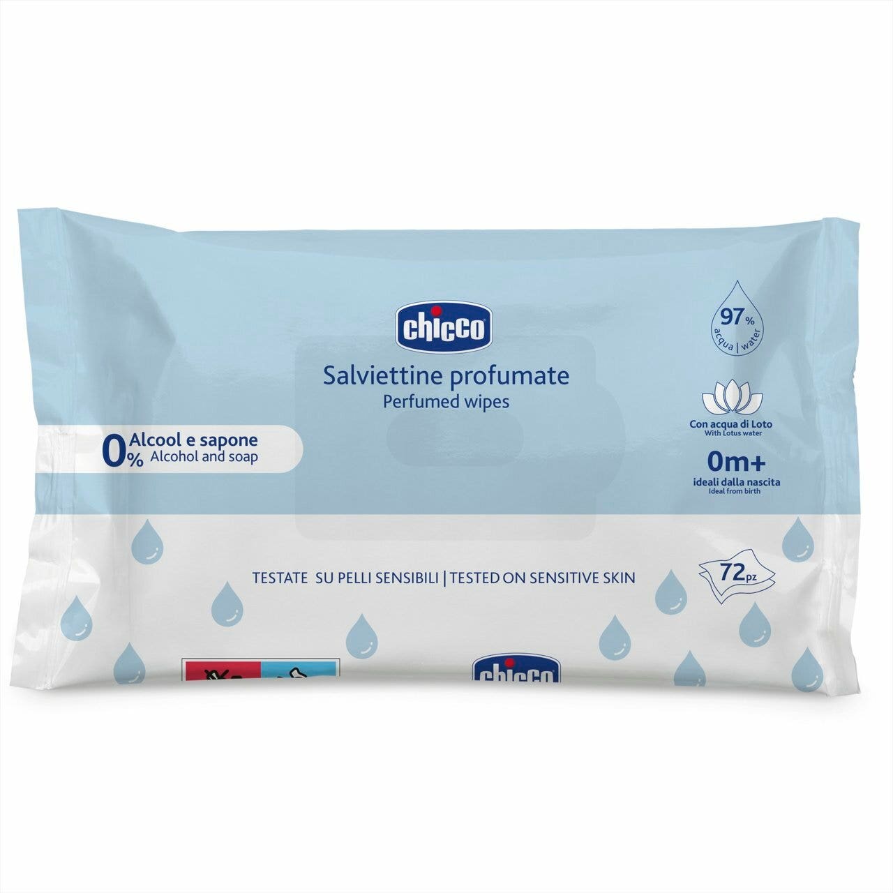 Chicco Lingettes parfumées 72 pièces