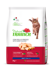 Natural Trainer Crocchette Al Pollo Per Gatti Adulti Sacco 3kg