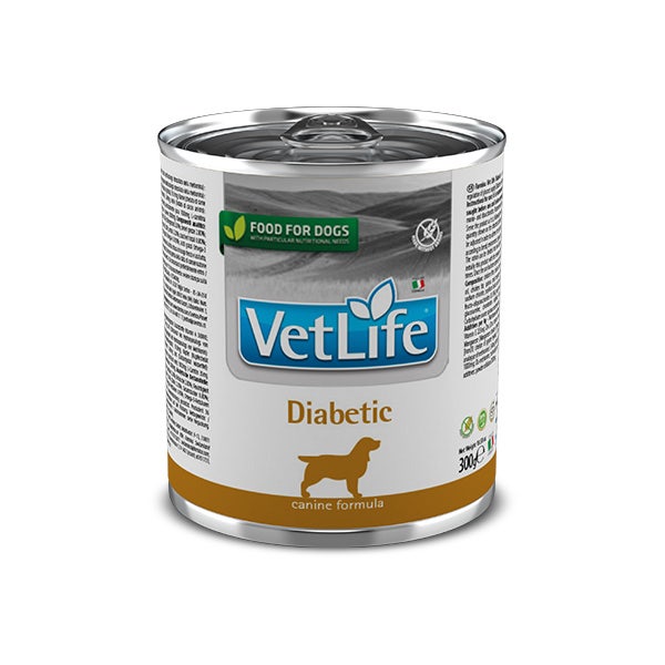 Farmina Vet Life Diabetic Nourriture humide pour chiens Boîte de 300 g
