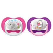 Avent Sucette Ultra Air Animaux Éléphant/Pingouin 6-18 mois 2 pièces