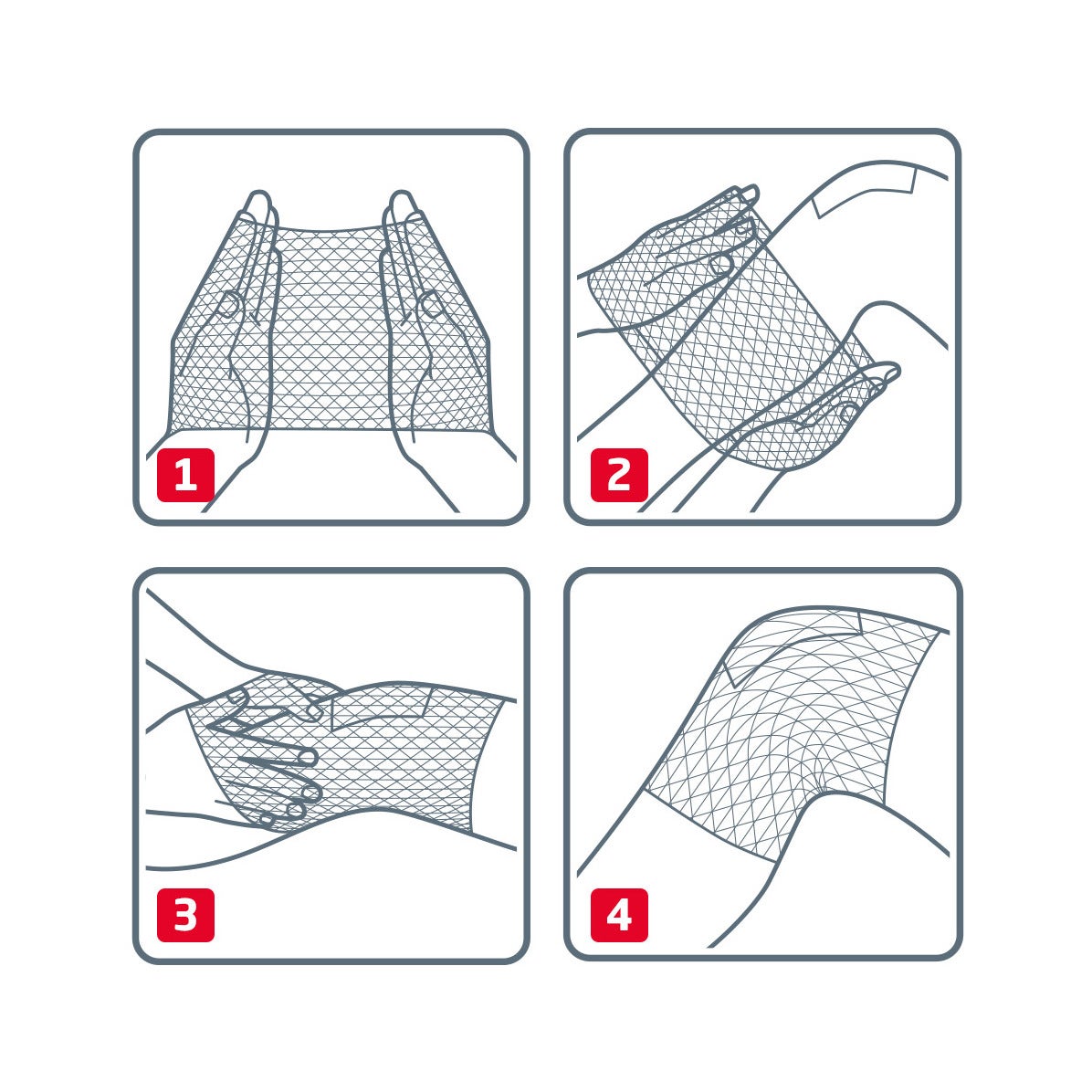 Elastofix Benda Di Fissaggio Ginocchio/Coscia 250cm