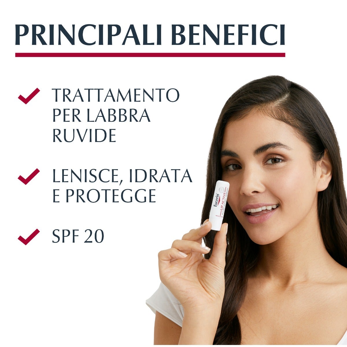 Eucerin Stick Labbra 5ml - Protezione e Idratazione Quotidiana