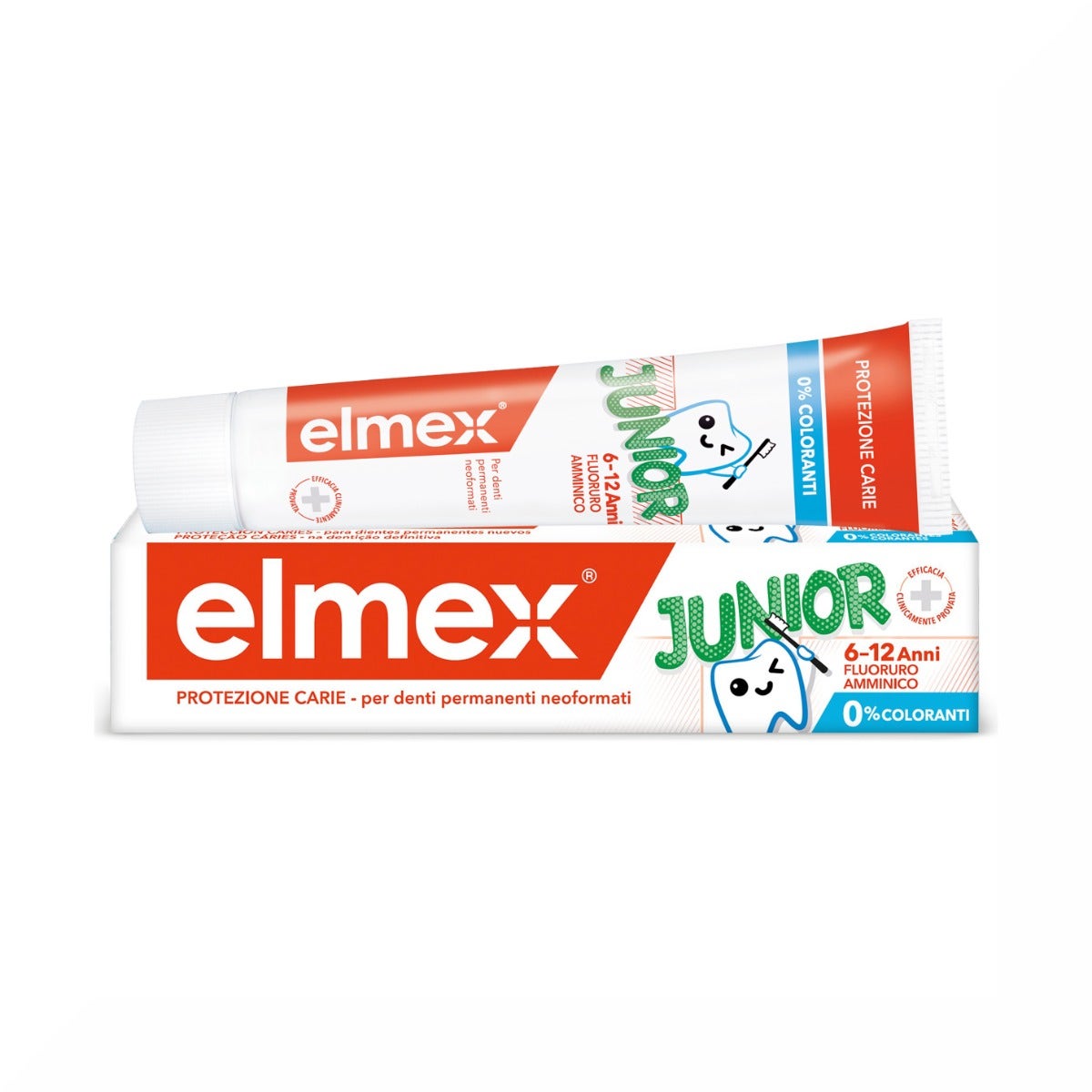 Elmex Dentifrice Junior 6-12 ans Enfants Protection anti-caries 75 ml