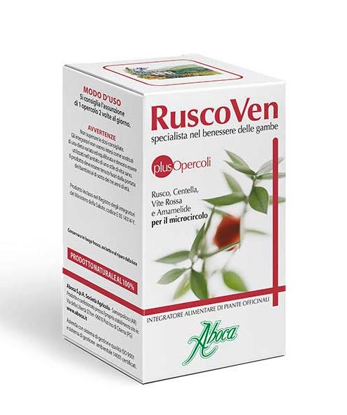 Aboca Ruscoven Plus 50 gélules : Complément alimentaire naturel pour la circulation 