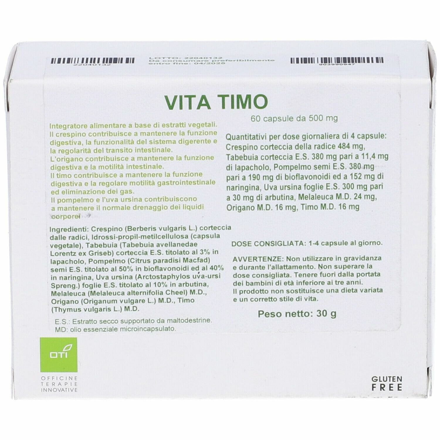 Oti Vita Timo 60 Capsule