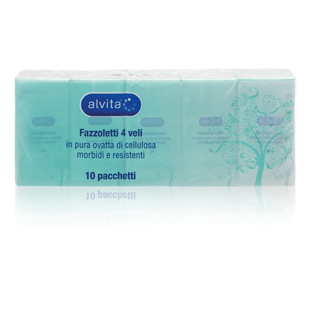 Alvita Fazzoletti Carta 10 Pezzi