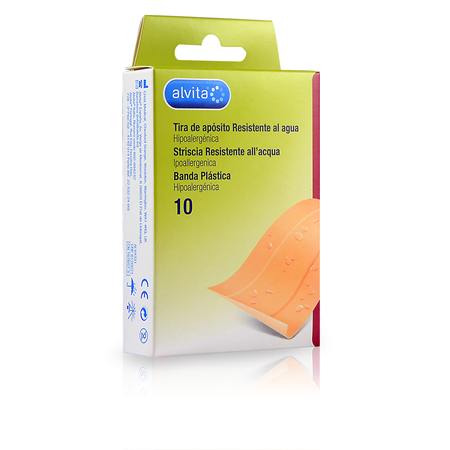 Cerotto Impermeabile Alvita 10x6cm 10 Pezzi