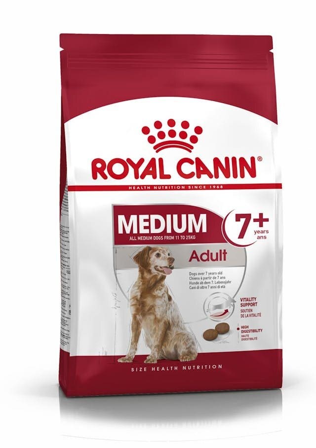Royal Canin Medium Adult 7+ Alimento Secco Per Cani 15kg