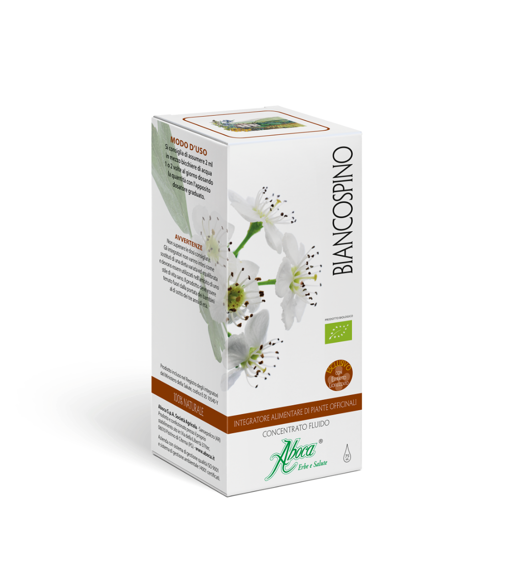 Aboca Aubépine Concentré Fluide Gouttes 75 ml
