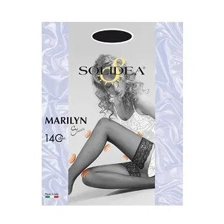 Marilyn 140 Denari Calze Autoreggenti Compressione Graduata Colore Nero Taglia 3M 1 Paio