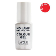 Layla No Lamp Gel Polish Colour Gel, couleur n° 9 Live Red, 10 ml