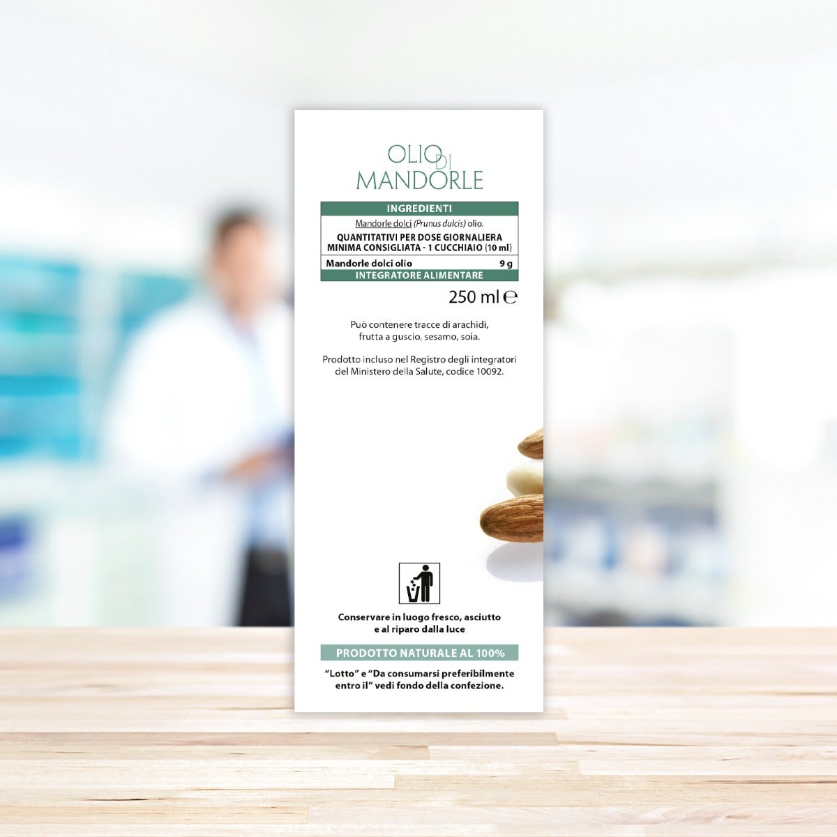 Aboca Huile d'amandes douces alimentaire 250 ml