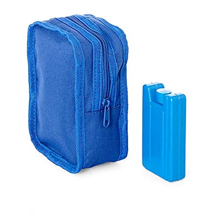 Kit Trasportabile 5 Fiale Con Mattonella Refrigerante E Custodia Cold Pack