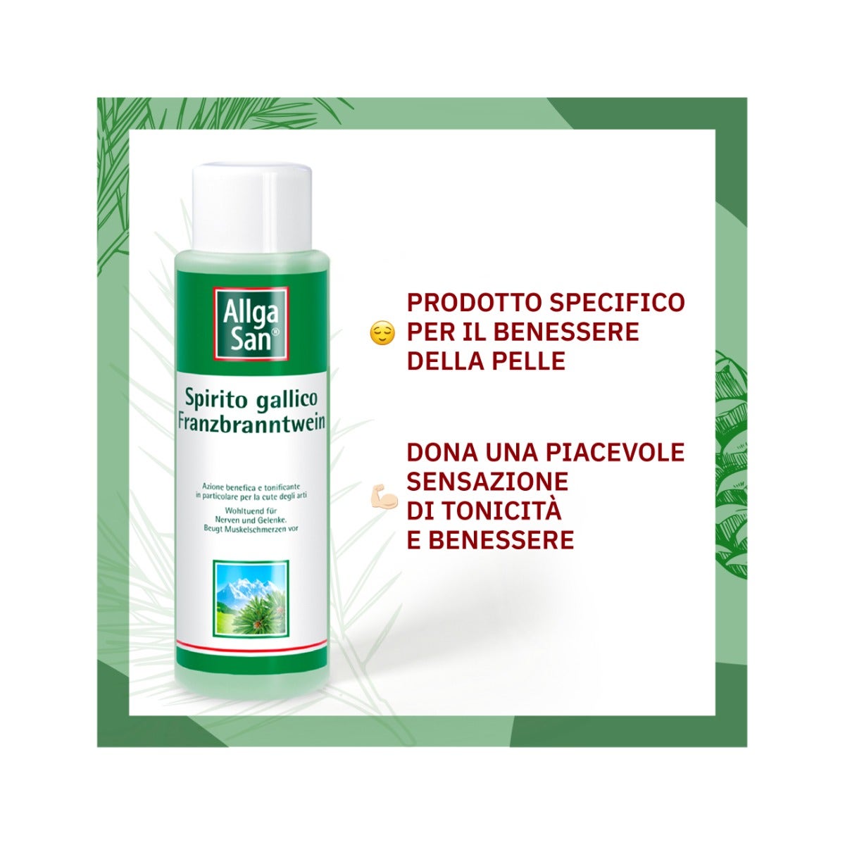 AllgaSan Spirito Gallico Frizione Corpo Per Schiena 250ml