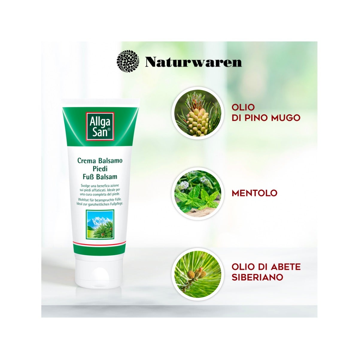 AllgaSan Crema Balsamo Piedi Secchi E Affaticati 100ml