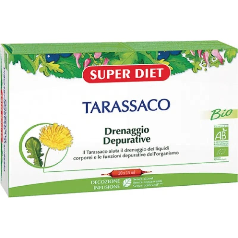 Superdiet Pissenlit Bio Purifiant 20 ampoules de 15 ml