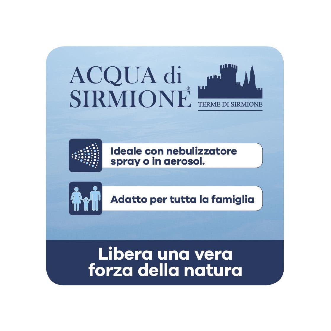 Eau de Sirmione 6 flacons de 15 ml - Hydratation naturelle