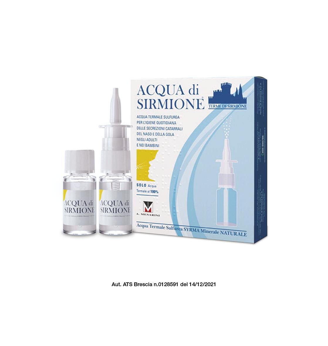 Eau de Sirmione 6 flacons de 15 ml - Hydratation naturelle