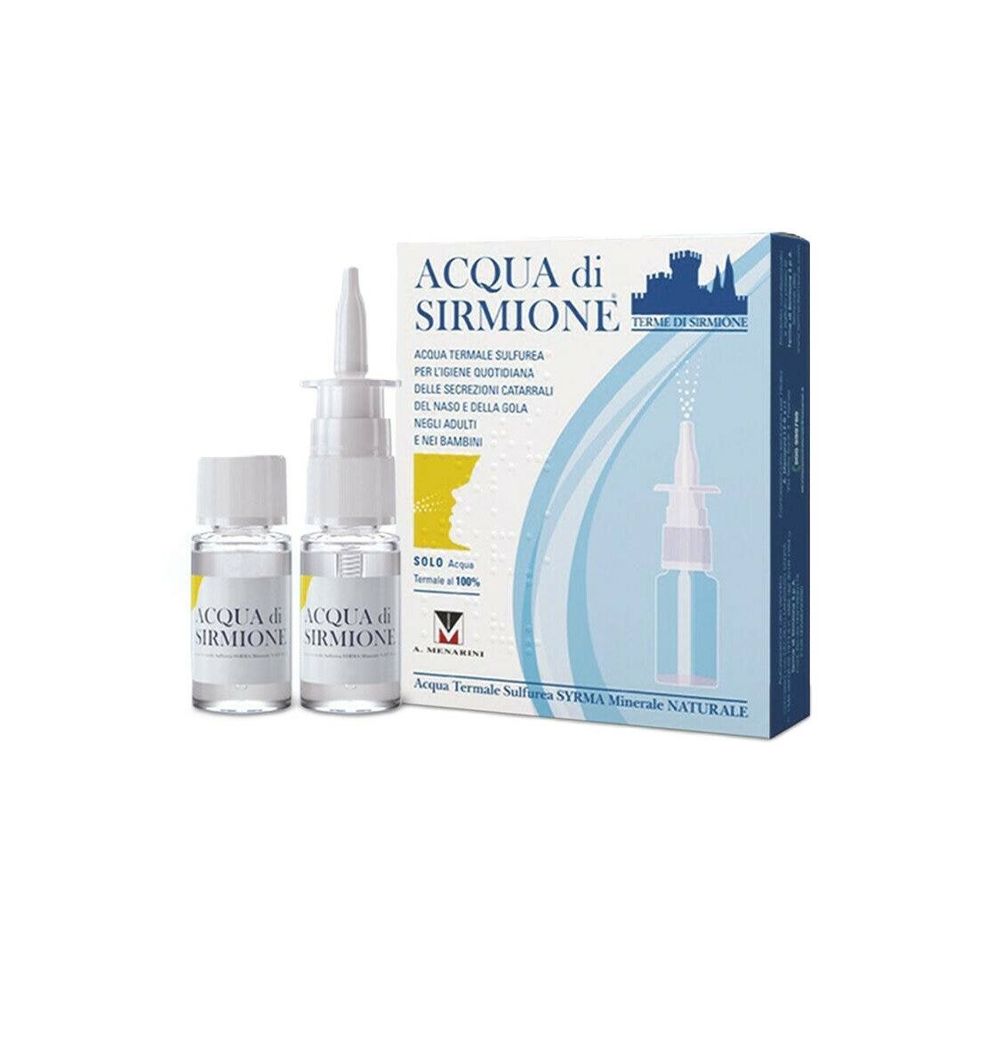 Eau de Sirmione 6 flacons de 15 ml - Hydratation naturelle