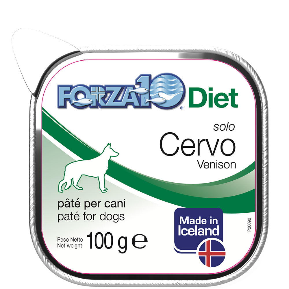 Forza10 Solo Diet Cervo Pate' Per Cani Adulti Vaschetta 100g