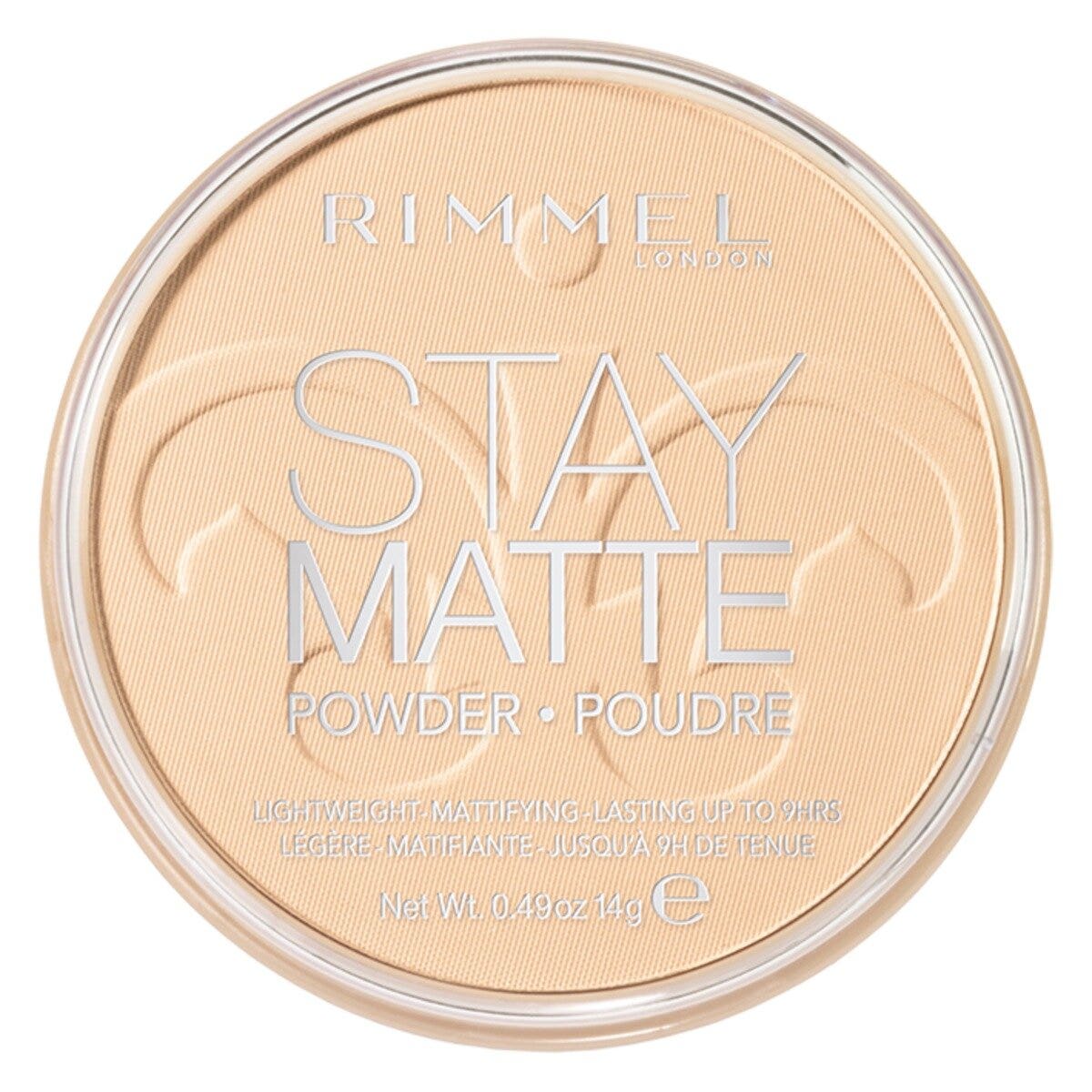 Rimmel Cipria Compatta Stay Matte Tonalità 001 Transparent 14g