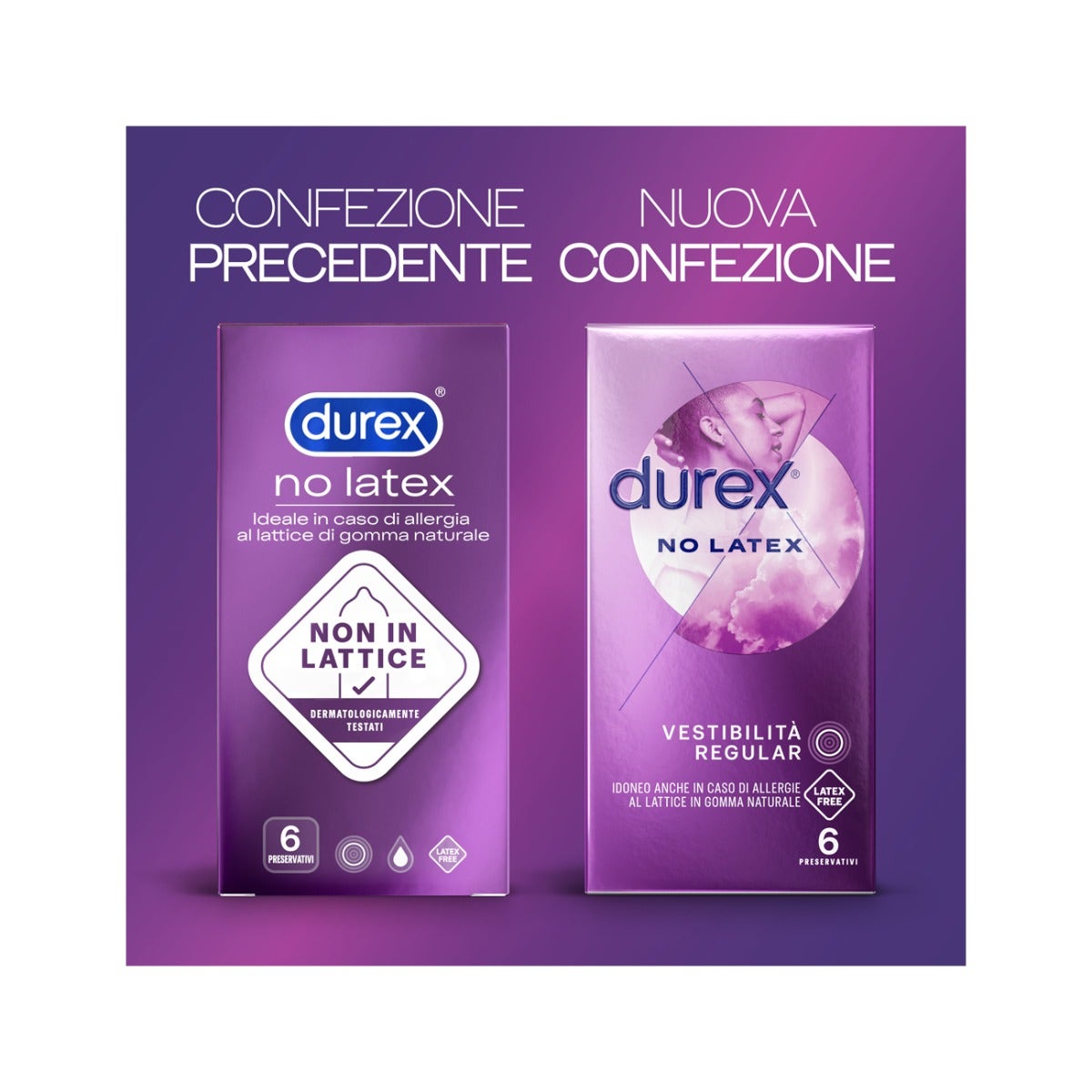 Durex No Latex Préservatif 6 pièces