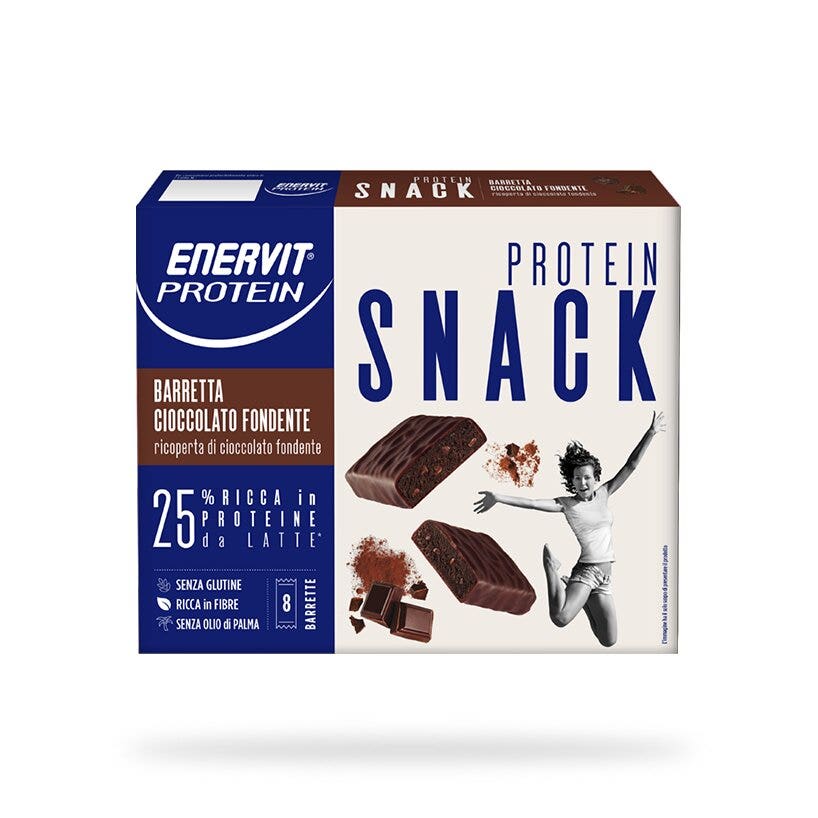 Enervit Protein Snack Chocolat Noir 8 Barres