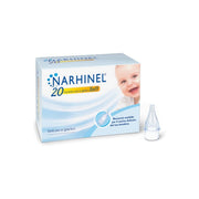Narhinel 20 pièces de rechange pour aspirateur nasal pour nourrissons et enfants avec filtre absorbant jetable souple
