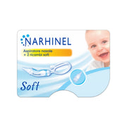Narhinel Aspirateur nasal pour bébés et enfants Soft avec 2 embouts Soft et filtre absorbant