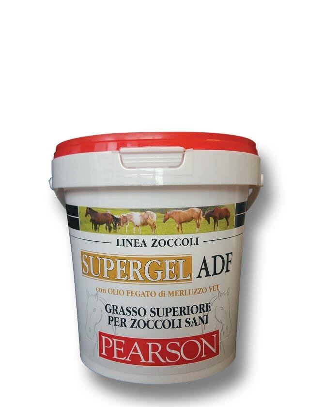 Guglielmo Pearson Supergel ADF Grasso Superiore Giallo Olio Di Fegato Di Merluzzo Per Zoccoli Equini 1kg