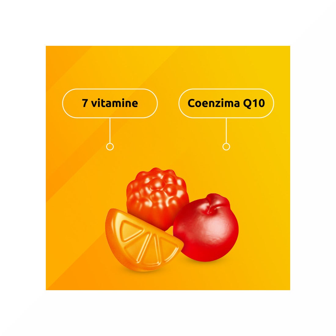 Supradyn Energy Complément alimentaire Vitamines A, B, C, D, E et coenzyme Q10 Contre la fatigue 70 bonbons gélifiés