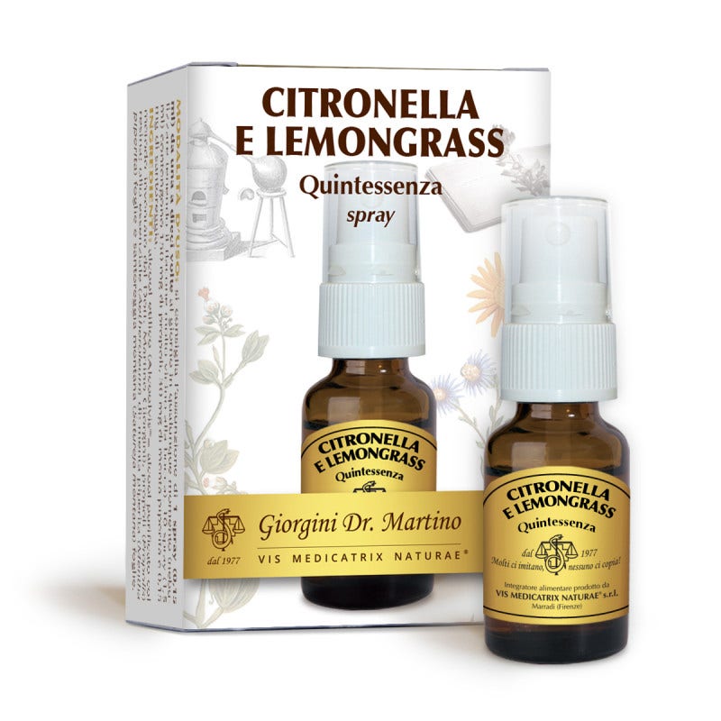 Dr Giorgini Citronella E Lemongrass Quintessenza Spray 15ml