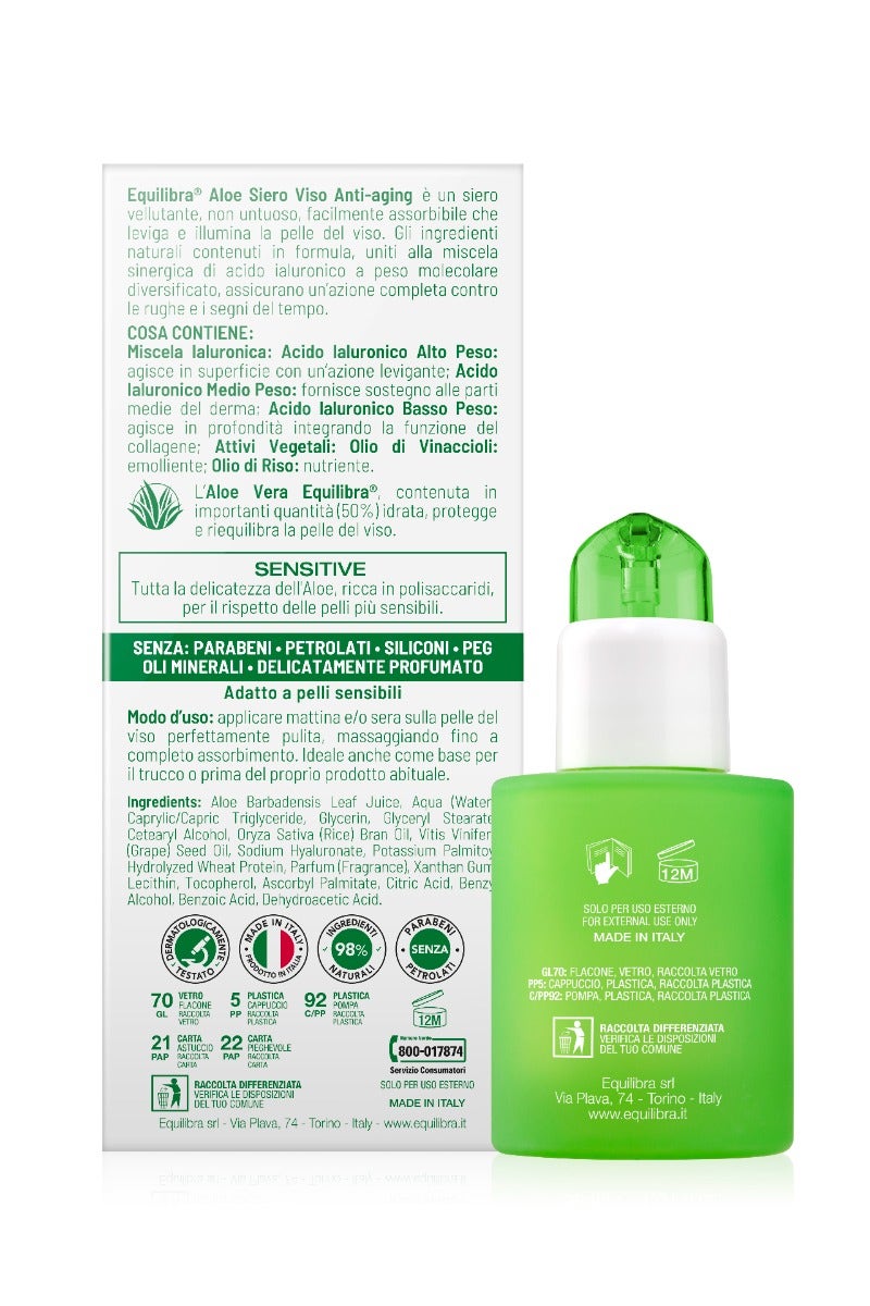Equilibra Aloe Siero Viso Anti-Aging 30 ml
