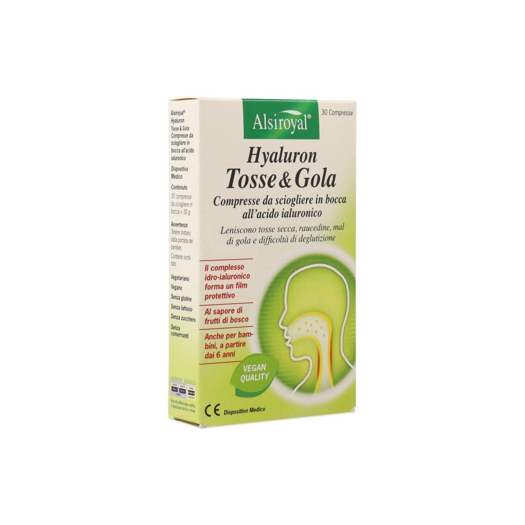 Hyaluron Tosse & Gola 30 Compresse Sollievo Immediato