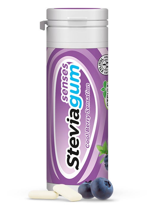 Lemon Pharma SteviaGum Blueberry Senses Gomme Da Masticare Ai Mirtilli 30g