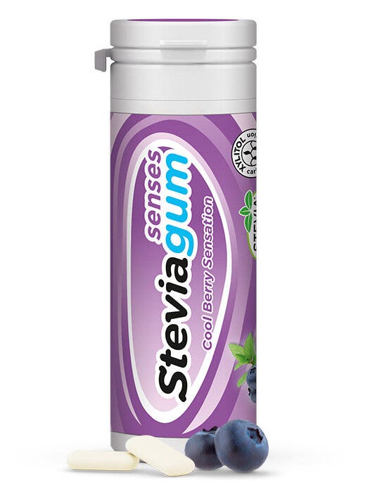 Lemon Pharma SteviaGum Blueberry Senses Gomme Da Masticare Ai Mirtilli 30g