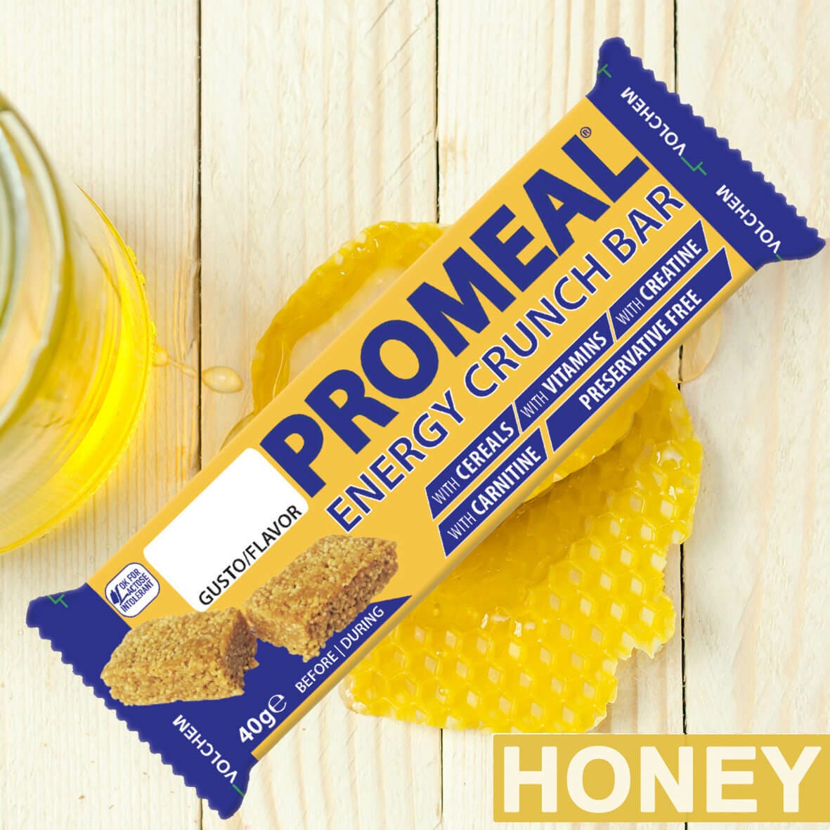 Promeal Energy Crunch Barretta Gusto Miele 40g
