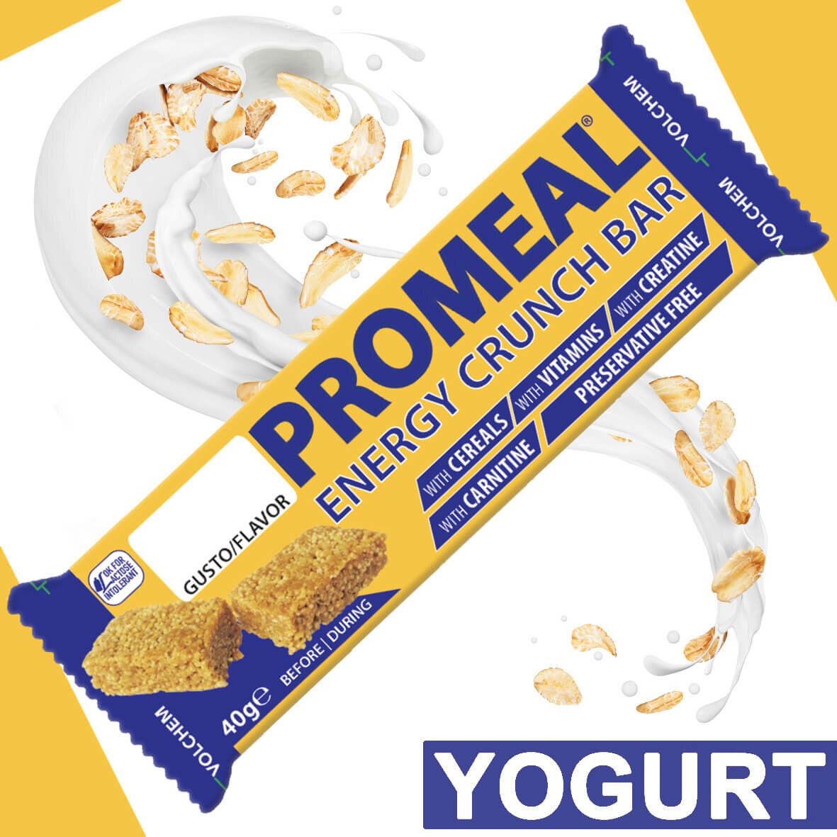 Promeal Energy Crunch Barretta Gusto Yogurt 40g