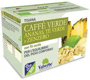 Valverbe Tisana Caffè Verde Ananas Tè Verde Zenzero 20 Bustine